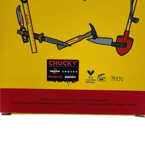 Glamlite x Chucky Horror Movie Lip Kit New in Box Limited Edition Gloss & Liner - Picture 4 of 10